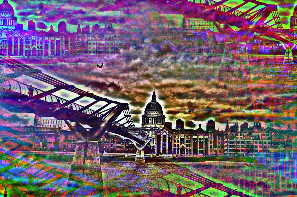 Millennium Bridge London St. Paul Cathedral